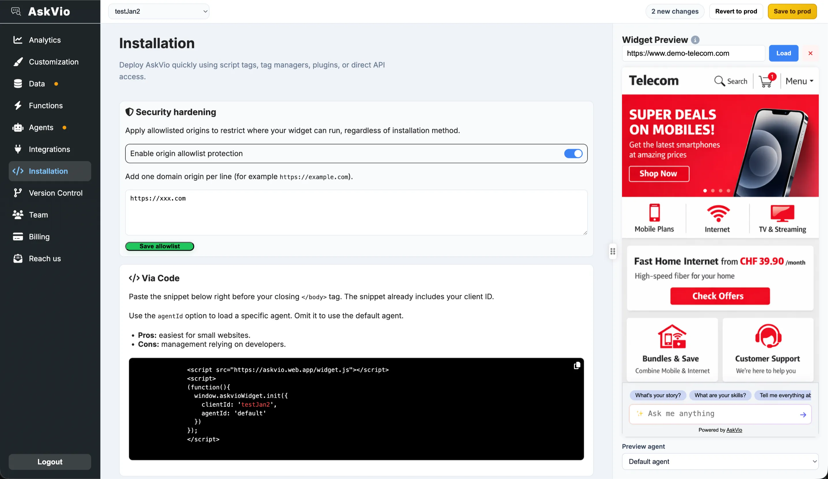 Installation Screenshot
